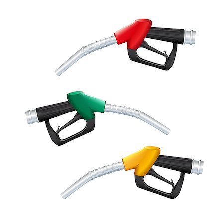 simsearch:400-09152818,k - isolated gasoline pump red, yellow and green on a white background. vector Stock Photo - Budget Royalty-Free & Subscription, Code: 400-08981120