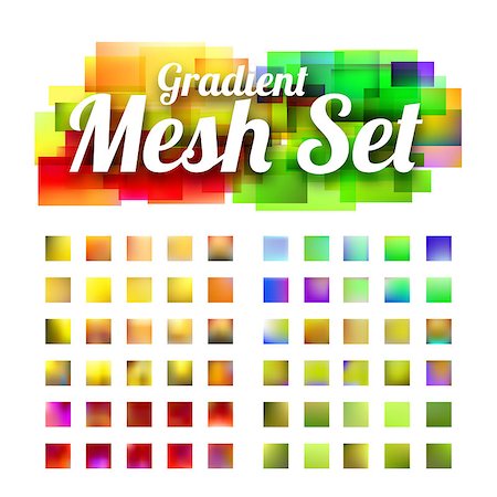 simsearch:400-08753688,k - Set of gradient meshes for your design. Vector illustration Foto de stock - Super Valor sin royalties y Suscripción, Código: 400-08981188