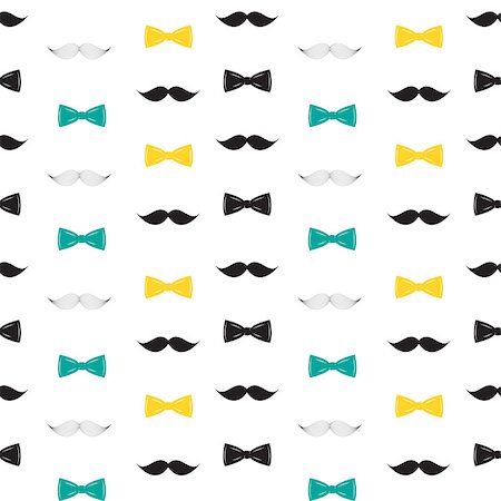 drawn baby - Bow Tie and Mustache Seamless Pattern, Father s Day Background Vector Illustration EPS10 Stock Photo - Budget Royalty-Free & Subscription, Code: 400-08981261