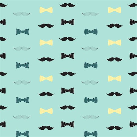 drawn baby - Bow Tie and Mustache Seamless Pattern, Father s Day Background Vector Illustration EPS10 Stock Photo - Budget Royalty-Free & Subscription, Code: 400-08981262