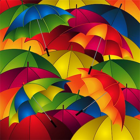 Multicolours Close Up Umbrellas Background Photographie de stock - Aubaine LD & Abonnement, Code: 400-08981595