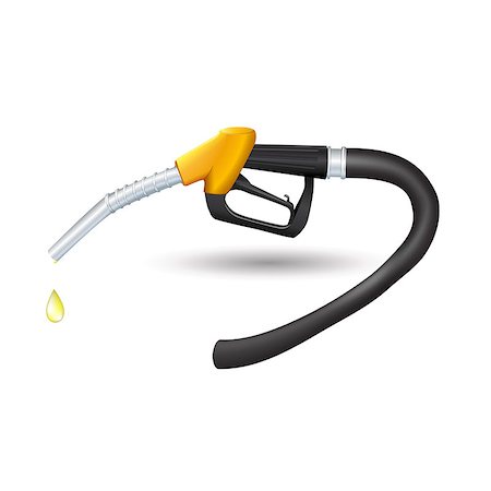 simsearch:400-09152818,k - isolated yellow fuel pump with drops on a white background. vector Stock Photo - Budget Royalty-Free & Subscription, Code: 400-08981914