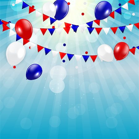 simsearch:400-06082597,k - Fourth of July, Independence day of the United States. Happy Birthday America. Vector Illustration EPS10 Photographie de stock - Aubaine LD & Abonnement, Code: 400-08981985