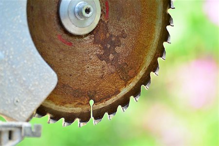 simsearch:400-04030334,k - Circular saw on the background of nature in summer Photographie de stock - Aubaine LD & Abonnement, Code: 400-08996830