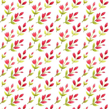simsearch:622-06369308,k - Seamless pattern with pink flowers. Watercolor Stock Photo - Budget Royalty-Free & Subscription, Code: 400-08997166