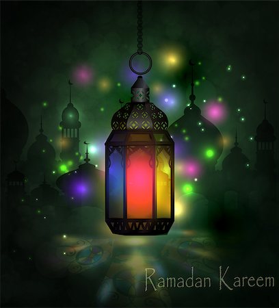 Ramadan Kareem, greeting background with pattern and light Mosque silhouette Stock Photo - Budget Royalty-Free & Subscription, Code: 400-08997364