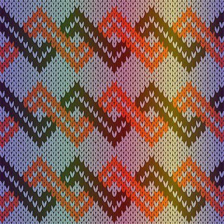 simsearch:400-05370173,k - Knitting seamless multicolor vector pattern as a fabric texture Foto de stock - Super Valor sin royalties y Suscripción, Código: 400-08997424