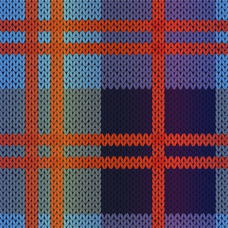 simsearch:400-05370173,k - Seamless knitting vector pattern as a fabric texture mainly in red, blue and violet hues Foto de stock - Super Valor sin royalties y Suscripción, Código: 400-08997428