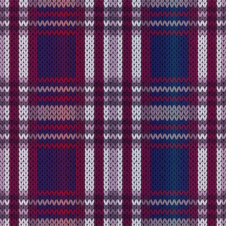 simsearch:400-05370173,k - Seamless knitting vector pattern as a fabric texture mainly in blue, violet and claret hues Foto de stock - Super Valor sin royalties y Suscripción, Código: 400-08997420