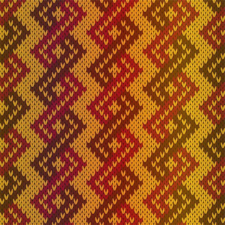 simsearch:400-05370173,k - Knitting seamless vector pattern as a fabric texture with gradient mainly in red and orange hues Foto de stock - Super Valor sin royalties y Suscripción, Código: 400-08997422