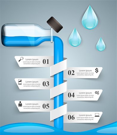 simsearch:400-09097751,k - Medical infographics. Bottle with a prescription. Business Infographics origami style Vector illustration. Foto de stock - Super Valor sin royalties y Suscripción, Código: 400-08997564