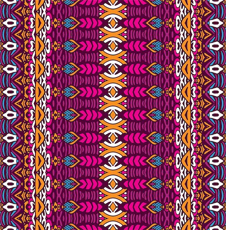 simsearch:400-08997727,k - ethnic tribal festive pattern for fabric. Abstract geometric colorful seamless pattern ornamental. Mexican design Photographie de stock - Aubaine LD & Abonnement, Code: 400-08997720