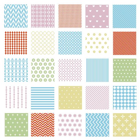 simsearch:400-09133678,k - Set of seamless patterns Stock Photo - Budget Royalty-Free & Subscription, Code: 400-08997915