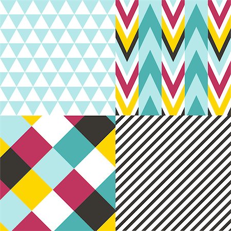 simsearch:400-09133678,k - Set of seamless patterns Stock Photo - Budget Royalty-Free & Subscription, Code: 400-08997912