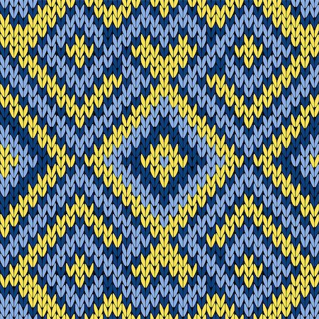 simsearch:400-05370173,k - Knitting seamless vector pattern as a fabric texture in blue and yellow hues Foto de stock - Super Valor sin royalties y Suscripción, Código: 400-08997960