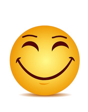simsearch:400-06076108,k - Modern yellow laughing happy smile Foto de stock - Royalty-Free Super Valor e Assinatura, Número: 400-08998504