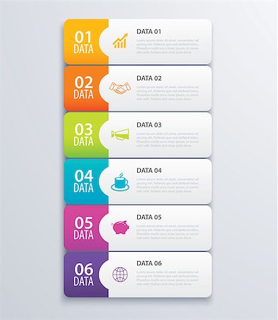 6 infographic tab index banner design vector and marketing template business. Can be used for workflow layout, diagram, annual report, web design. Business concept with steps processes. Stock Photo - Budget Royalty-Free & Subscription, Code: 400-08998876