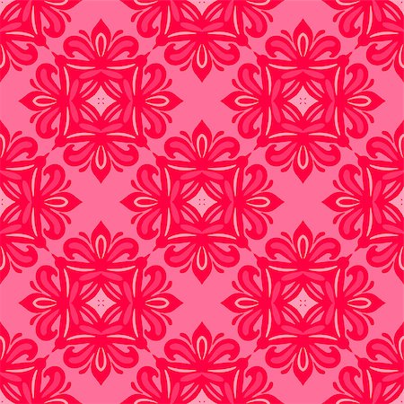 Abstract pink floral seamless tiled classic pattern for fabric and wallpaper Photographie de stock - Aubaine LD & Abonnement, Code: 400-08999235