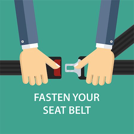 simsearch:400-04824181,k - Illustration of two hands locking seat belt. Also available as a Vector in Adobe illustrator EPS 10 format. Stockbilder - Microstock & Abonnement, Bildnummer: 400-08999543