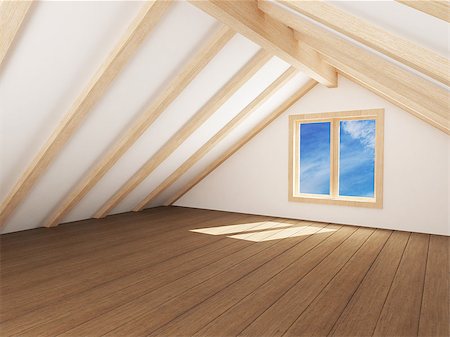 simsearch:400-04864044,k - 3d render of empty room Stock Photo - Budget Royalty-Free & Subscription, Code: 400-09008454