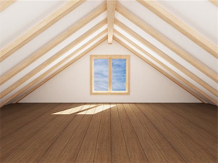 simsearch:400-04864044,k - 3d render of empty room Stock Photo - Budget Royalty-Free & Subscription, Code: 400-09008455