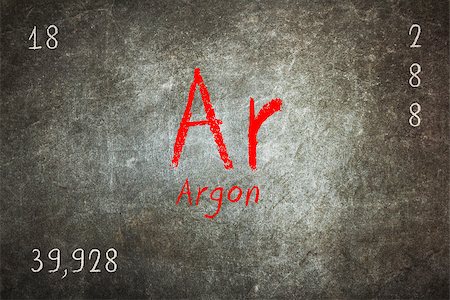 simsearch:400-05264476,k - Isolated blackboard with periodic table, Argon, chemistry Photographie de stock - Aubaine LD & Abonnement, Code: 400-09008614