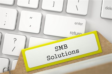 simsearch:400-09009302,k - Yellow Index Card with Inscription SMB Solutions Lays on Modern Keyboard. Closeup View. Blurred Image. 3D Rendering. Photographie de stock - Aubaine LD & Abonnement, Code: 400-09009010