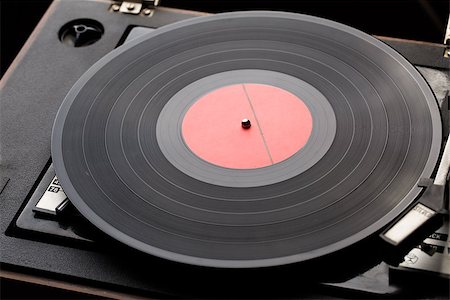 Picture of old music player with vinyl records Stock Photo - Budget Royalty-Free & Subscription, Code: 400-09009112