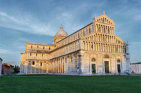 simsearch:400-07169256,k - Sunset view of Pisa Cathedral, Tuscany, Italy Stock Photo - Budget Royalty-Free & Subscription, Code: 400-09009731