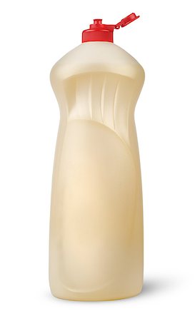 simsearch:400-04615992,k - Open plastic bottle with detergent isolated on white background Fotografie stock - Microstock e Abbonamento, Codice: 400-09009855