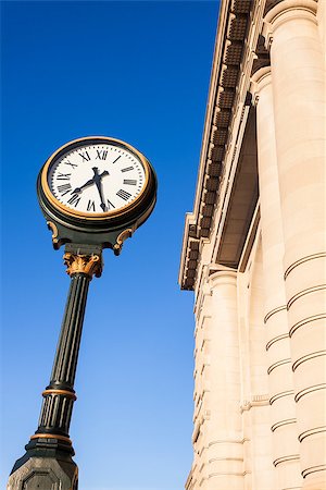 Clock at Union Station in Kansas City . Kansas City, Missouri, USA. Stockbilder - Microstock & Abonnement, Bildnummer: 400-09009867