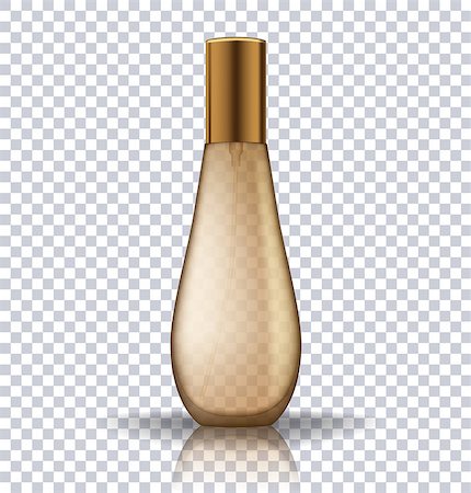 transparent cosmetic bottle. Realistic vector illustration of cosmetic product Stock Photo - Budget Royalty-Free & Subscription, Code: 400-09000328