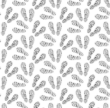 Footprints of shoes seamless pattern. Traces of footwear endless background. Shoes repetitive texture. Vector illustration Stock Photo - Budget Royalty-Free & Subscription, Code: 400-09000342