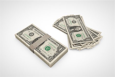 simsearch:400-08997019,k - 3d illustration of a dollar stack isolated on white background Stock Photo - Budget Royalty-Free & Subscription, Code: 400-09000624