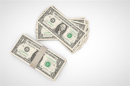 simsearch:400-08997019,k - 3d illustration of a dollar stack isolated on white background Stock Photo - Budget Royalty-Free & Subscription, Code: 400-09000625