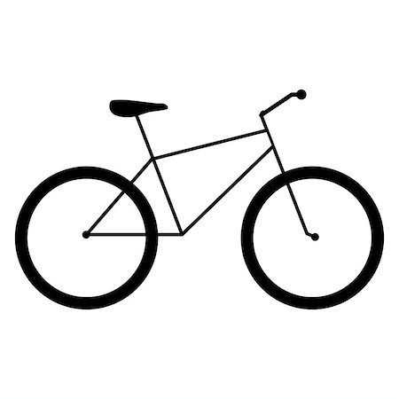 Bicycle  it is the black color icon . Stock Photo - Budget Royalty-Free & Subscription, Code: 400-09001094