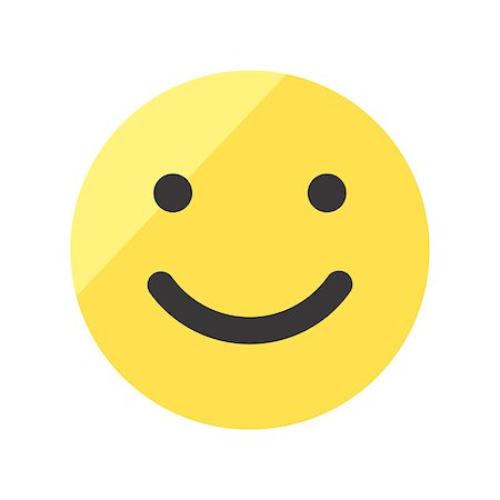 Coloured smile face vector icon. Emoji smile. Foto de stock - Royalty-Free Super Valor e Assinatura, Número: 400-09001409