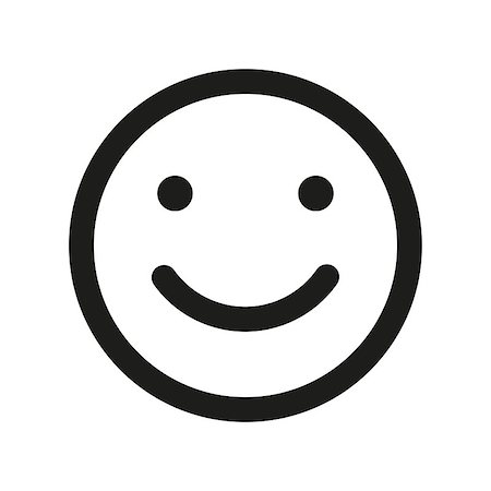 Smile face vector icon. Emoji smile. Foto de stock - Royalty-Free Super Valor e Assinatura, Número: 400-09001410