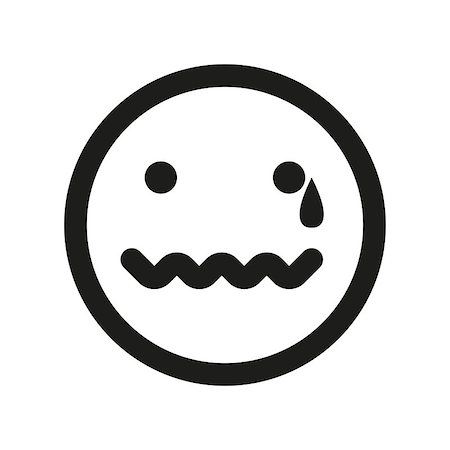 Colored weeping smiley vector icon. Emoji smiley. Foto de stock - Royalty-Free Super Valor e Assinatura, Número: 400-09001918