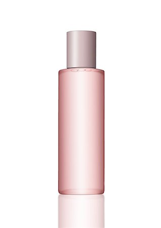 simsearch:400-09097751,k - Container with cosmetics skin care body pink cream on white background with reflection Foto de stock - Super Valor sin royalties y Suscripción, Código: 400-09018896