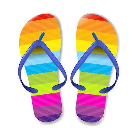 pink flip flops beach - Flip Flops, With Gradient Mesh, Vector Illustration Stock Photo - Budget Royalty-Free & Subscription, Code: 400-09019131