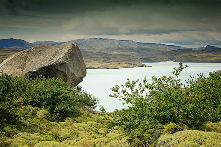 Landscape of the Torres del Paine National Park, Chile, South America Foto de stock - Super Valor sin royalties y Suscripción, Código: 400-09019714