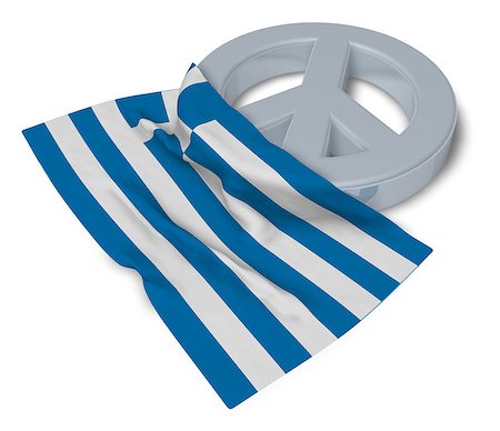 simsearch:400-06071294,k - peace symbol and flag of greece - 3d rendering Foto de stock - Royalty-Free Super Valor e Assinatura, Número: 400-09010446