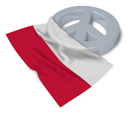 simsearch:400-06419591,k - peace symbol and flag of poland - 3d rendering Stock Photo - Budget Royalty-Free & Subscription, Code: 400-09010448