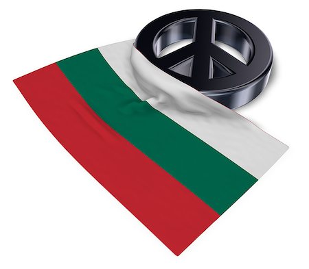 simsearch:400-06419591,k - peace symbol and flag of bulgaria - 3d rendering Stock Photo - Budget Royalty-Free & Subscription, Code: 400-09010453
