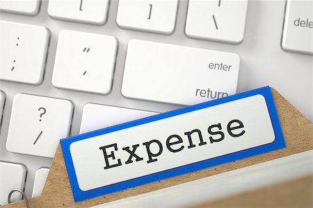 Expense written on Blue Card Index Concept on Background of Modern Laptop Keyboard. Closeup View. Blurred Illustration. 3D Rendering. Stock Photo - Budget Royalty-Free & Subscription, Code: 400-09010538