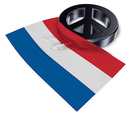simsearch:400-06071294,k - peace symbol and flag of the netherlands - 3d rendering Foto de stock - Royalty-Free Super Valor e Assinatura, Número: 400-09010996
