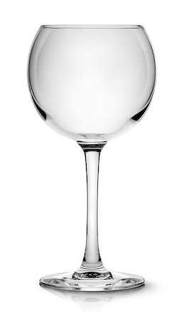 simsearch:400-09117705,k - Empty red wine glass isolated on white background Stock Photo - Budget Royalty-Free & Subscription, Code: 400-09011432