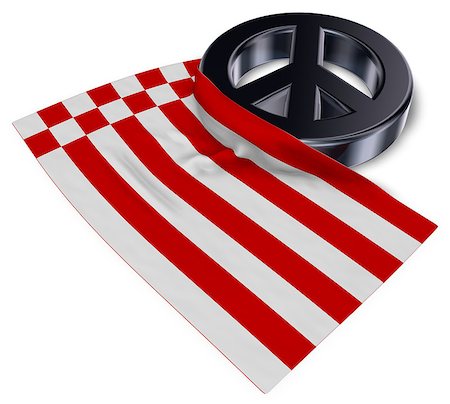 simsearch:400-06419591,k - peace symbol and flag of bremen - 3d rendering Photographie de stock - Aubaine LD & Abonnement, Code: 400-09011605
