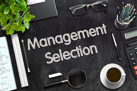 simsearch:400-07819447,k - Management Selection Concept on Black Chalkboard. 3d Rendering. Toned Illustration. Stock Photo - Budget Royalty-Free & Subscription, Code: 400-09011673
